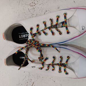 Converse Rainbow Tennis Shoes M=8, Ladies=10 (NEW)